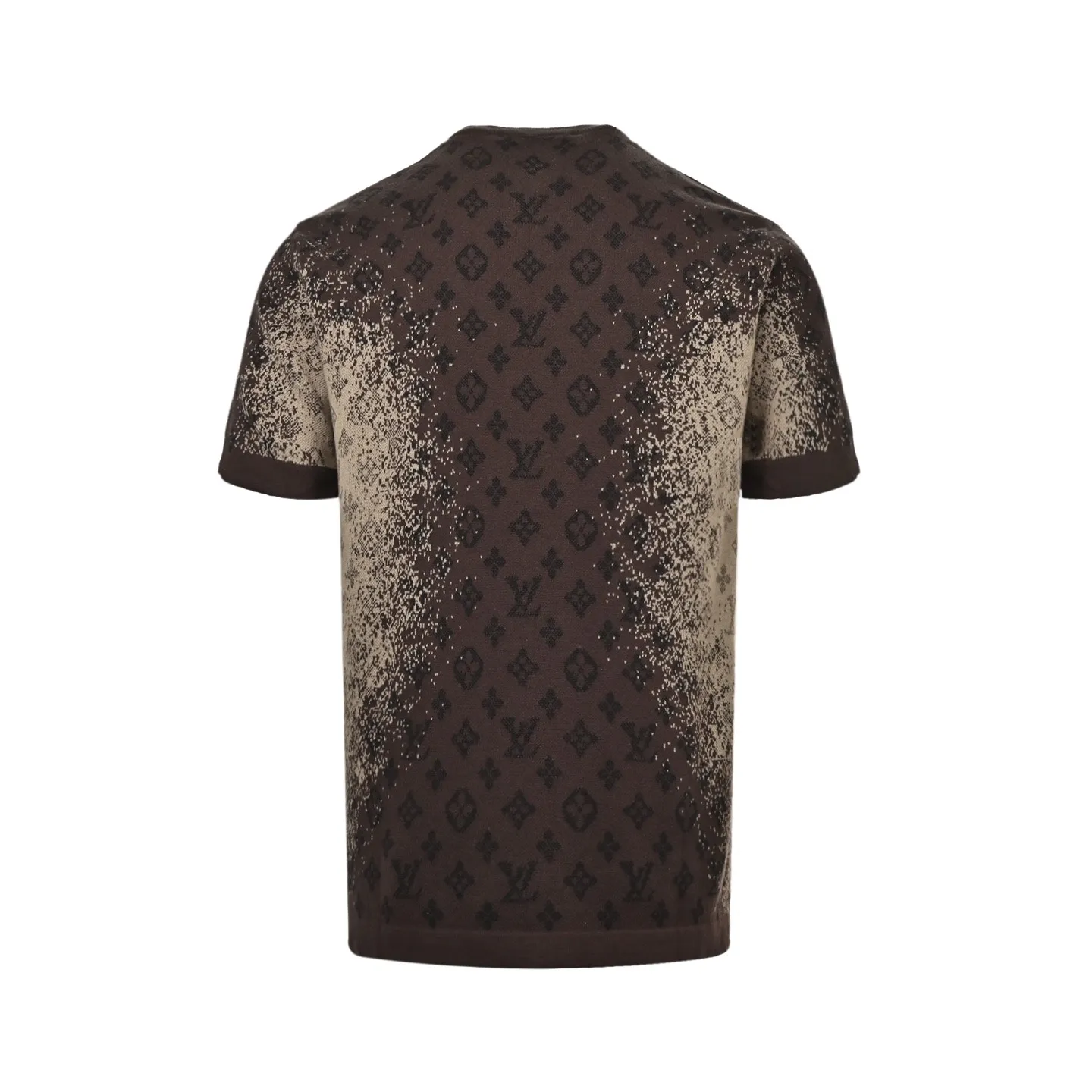 Louis Vuitton/Louis Vuitton 26ss presbyopic gradient jacquard knitted short sleeves